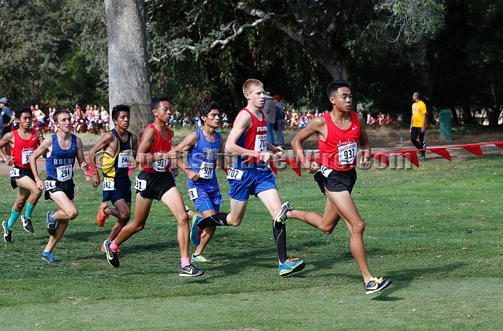 2014StanfordD1Boys-002.JPG - D1 boys race at the Stanford Invitational, September 27, Stanford Golf Course, Stanford, California.